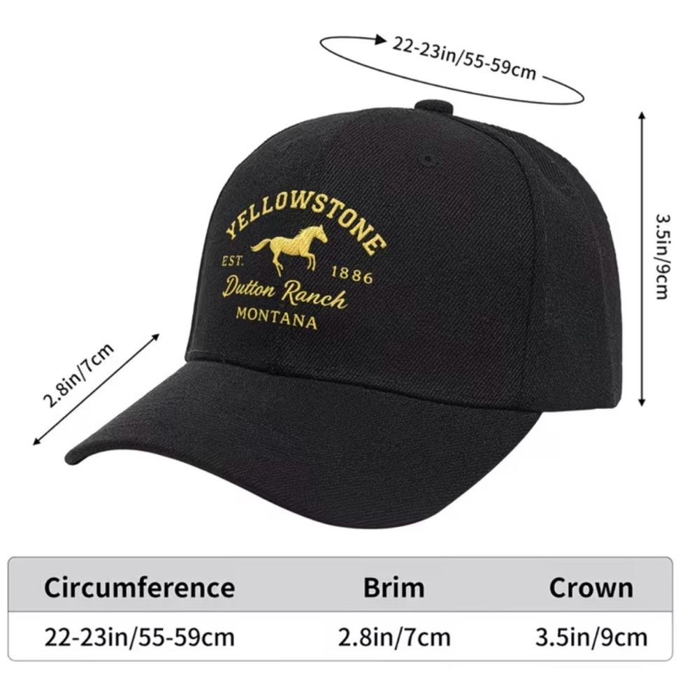 Yellowstone Dutton Ranch Gray Cap - Picture 2 of 2